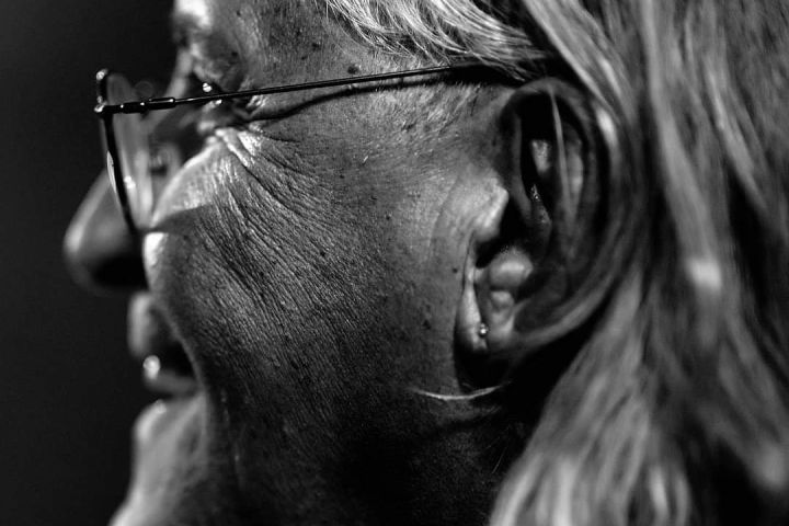 OUT OF TIME / SOUND–IMAGE EXHIBITION Photographs by Csaba Molek of János Karácsony